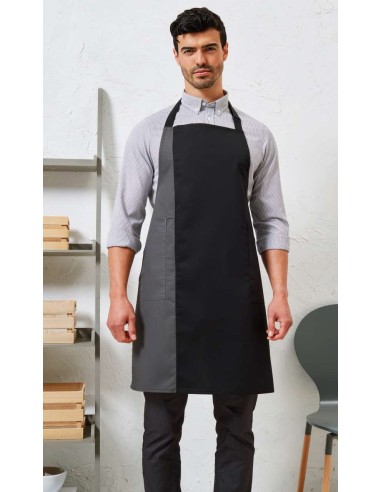 PRE-PR162-Colours Collection Contrast Bib Apron